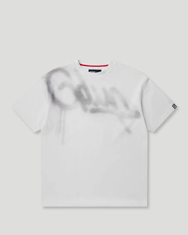 Handstyle Halftone T-Shirt White/Grey