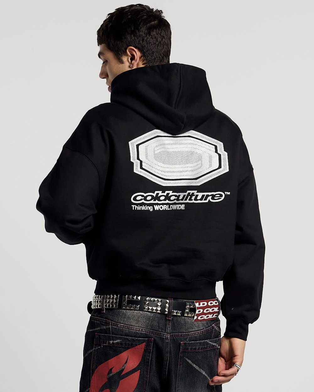 GLITTER HOODIE BLACK