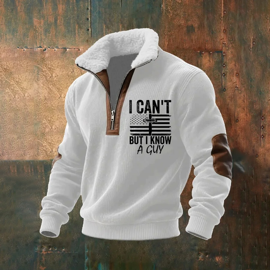 Men's Faith “I CAN'T BUT I KNOW A GUY”Textured Sweatshirt