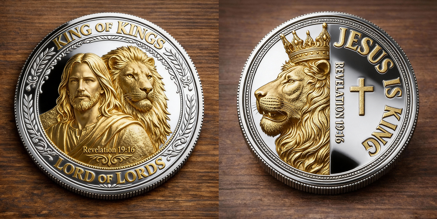 🏆Flash Sale 60% OFF -DELTA FORCE — ✝️ King of Kings – Lord of Lords Commemorative Coin