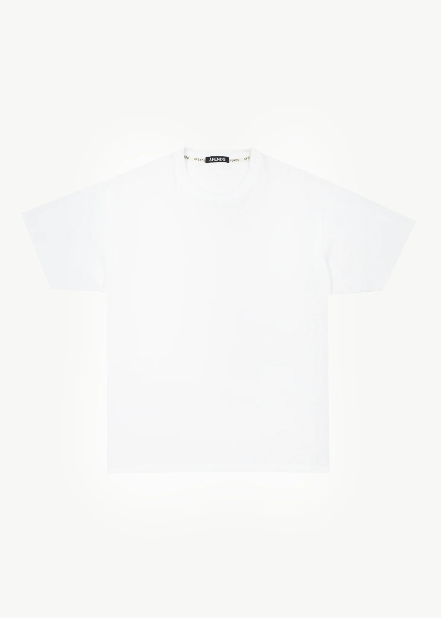 AFENDS Mens Genesis - Heavyweight Boxy Tee - White