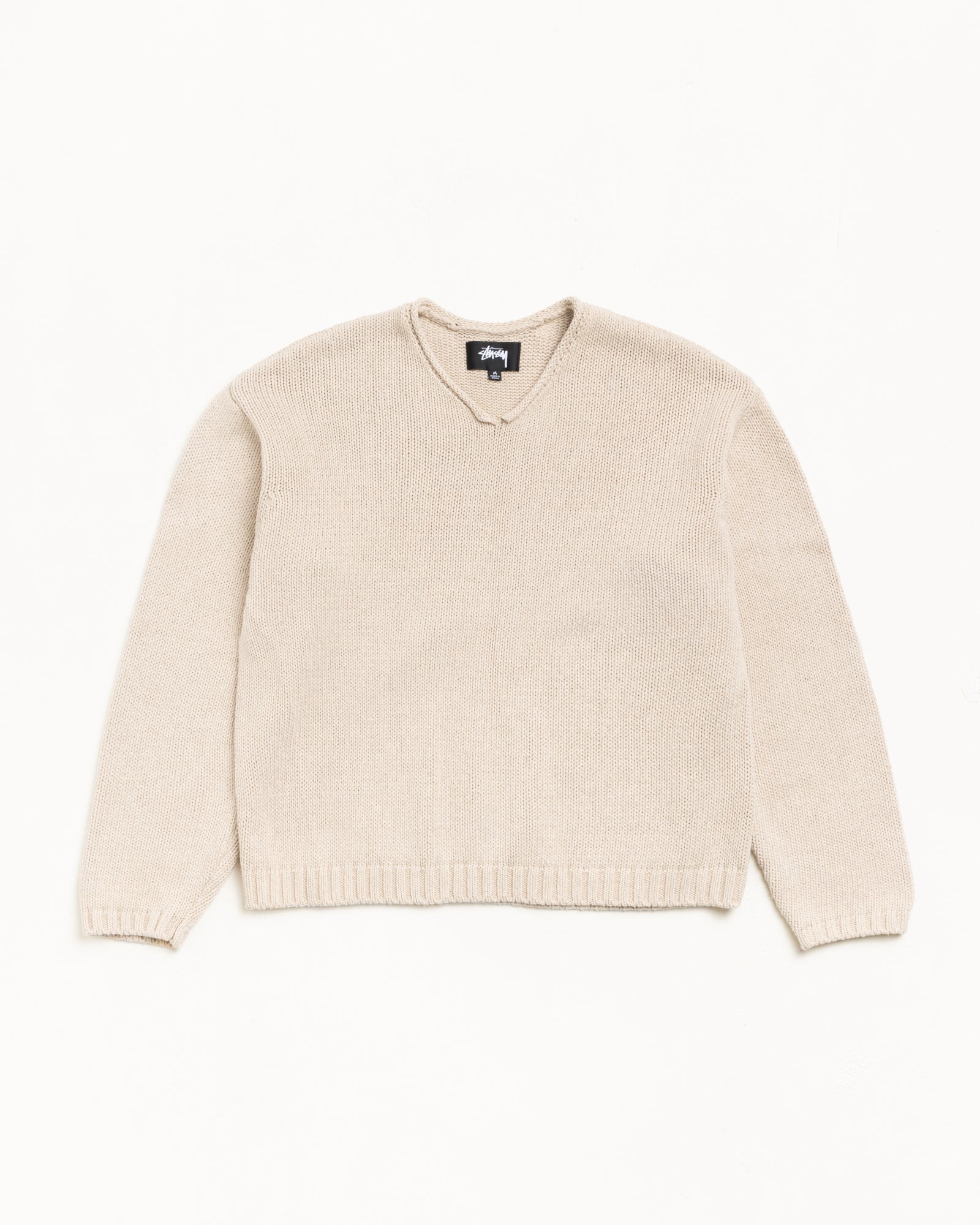 ROLL V NECK SWEATER
