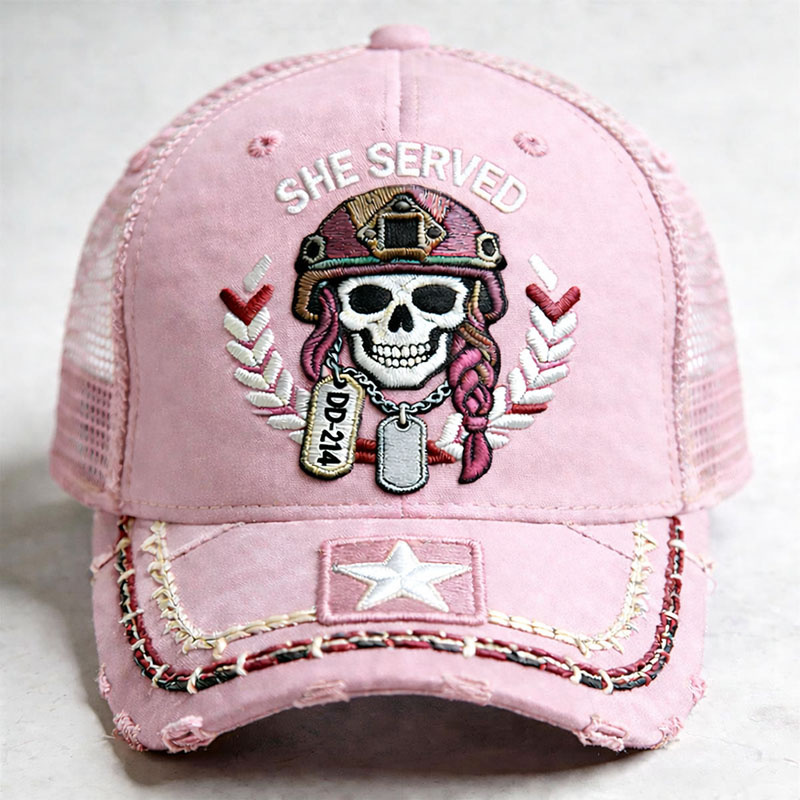 Women's Veterans Print Hat