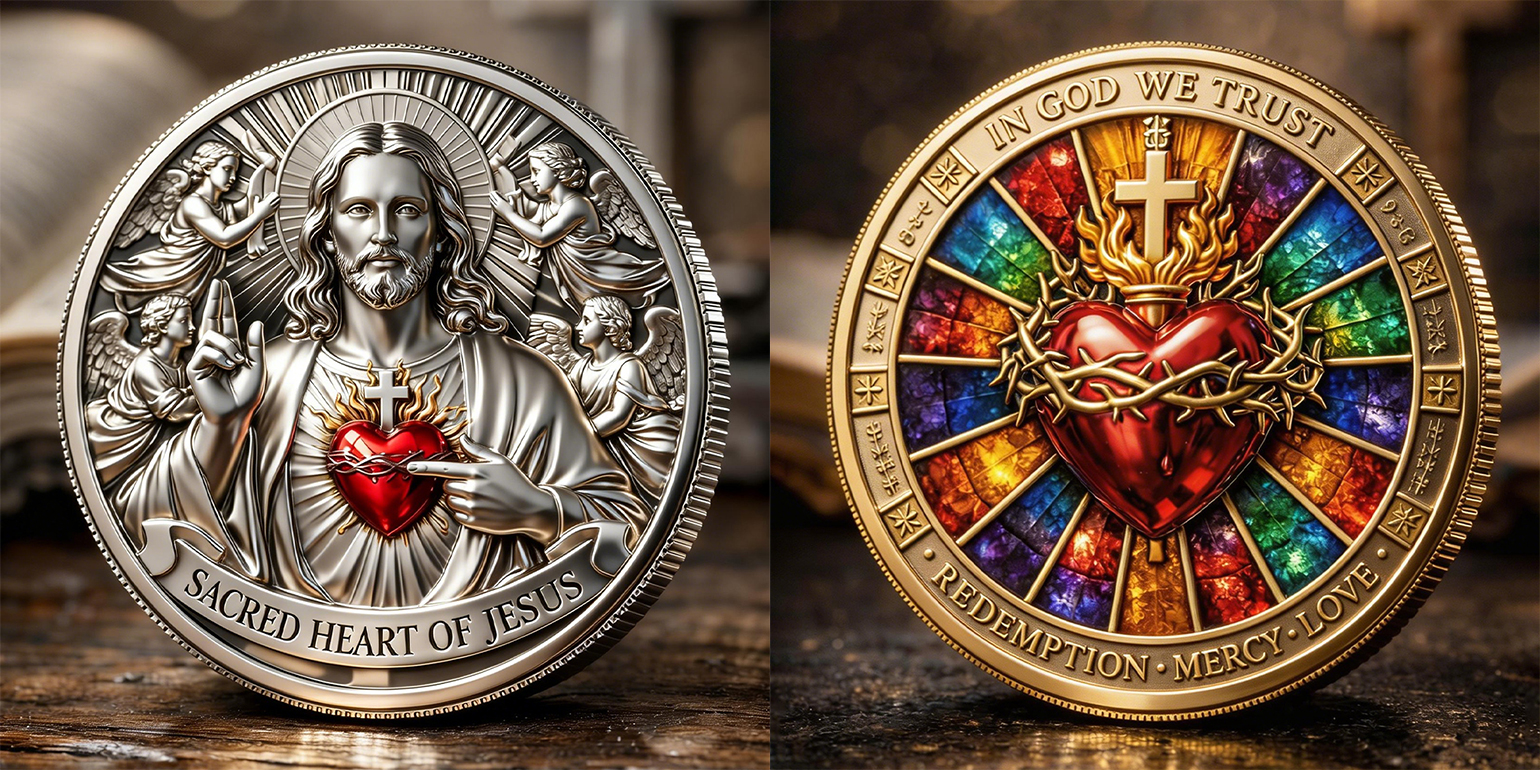 ⚡️Last Day 60% OFF - Sacred Heart of Jesus Commemorative Coin