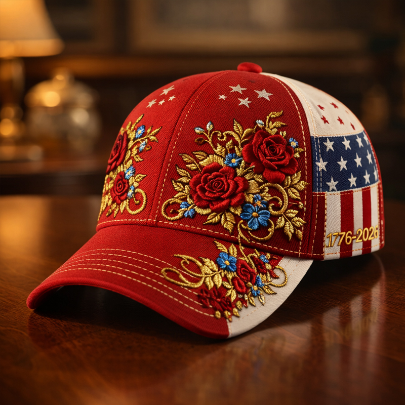 250th Anniversary Floral Art Printed Casual Hat