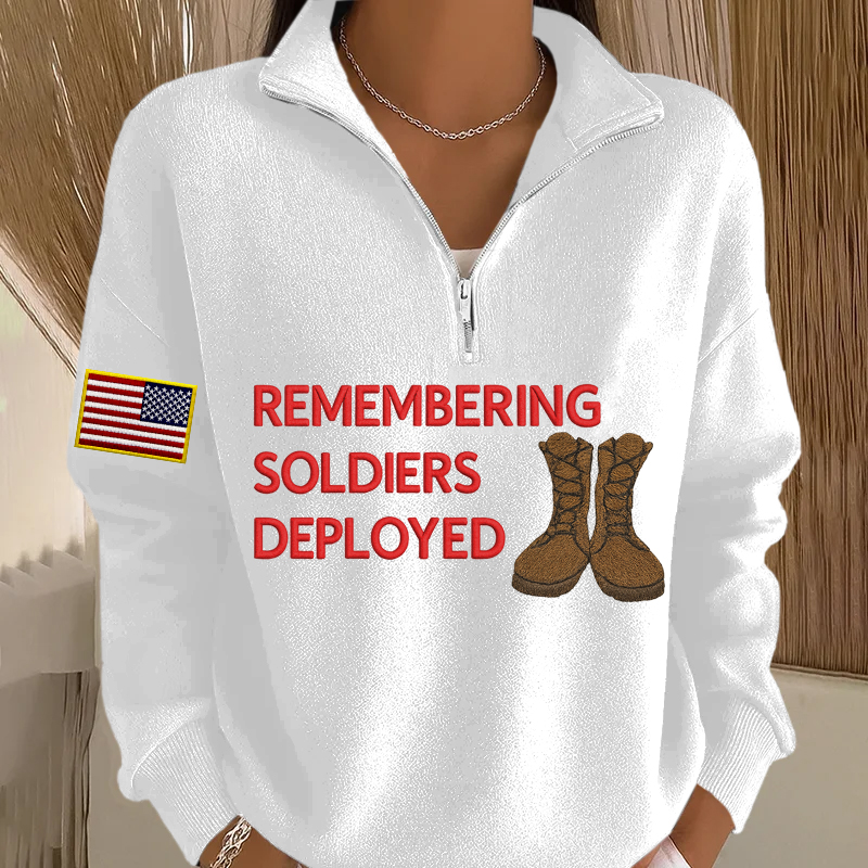 Women's Red Friday Printed Casual Sweatshirt