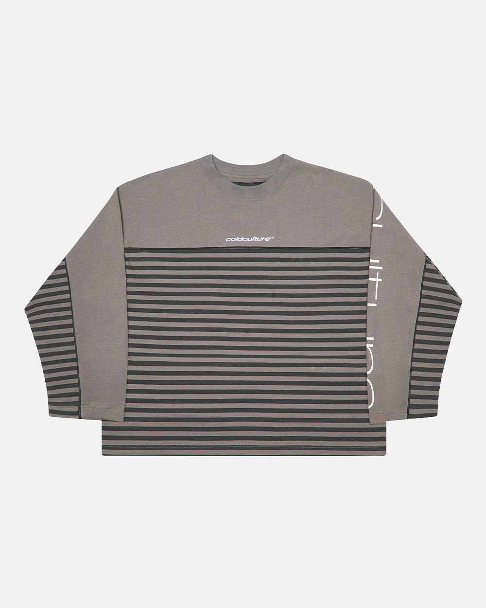 DOUBLE SIDED LONGSLEEVE DARK GREY