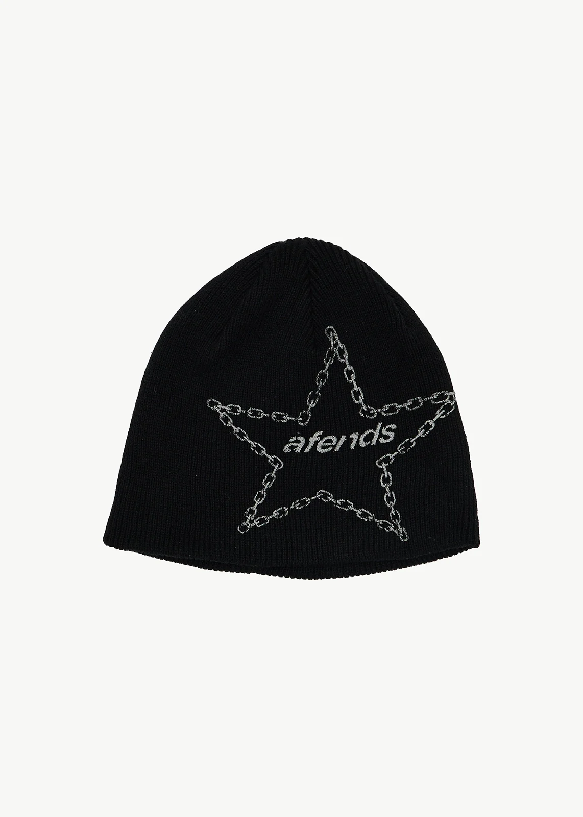 AFENDS Mens Chains - Beanie - Black