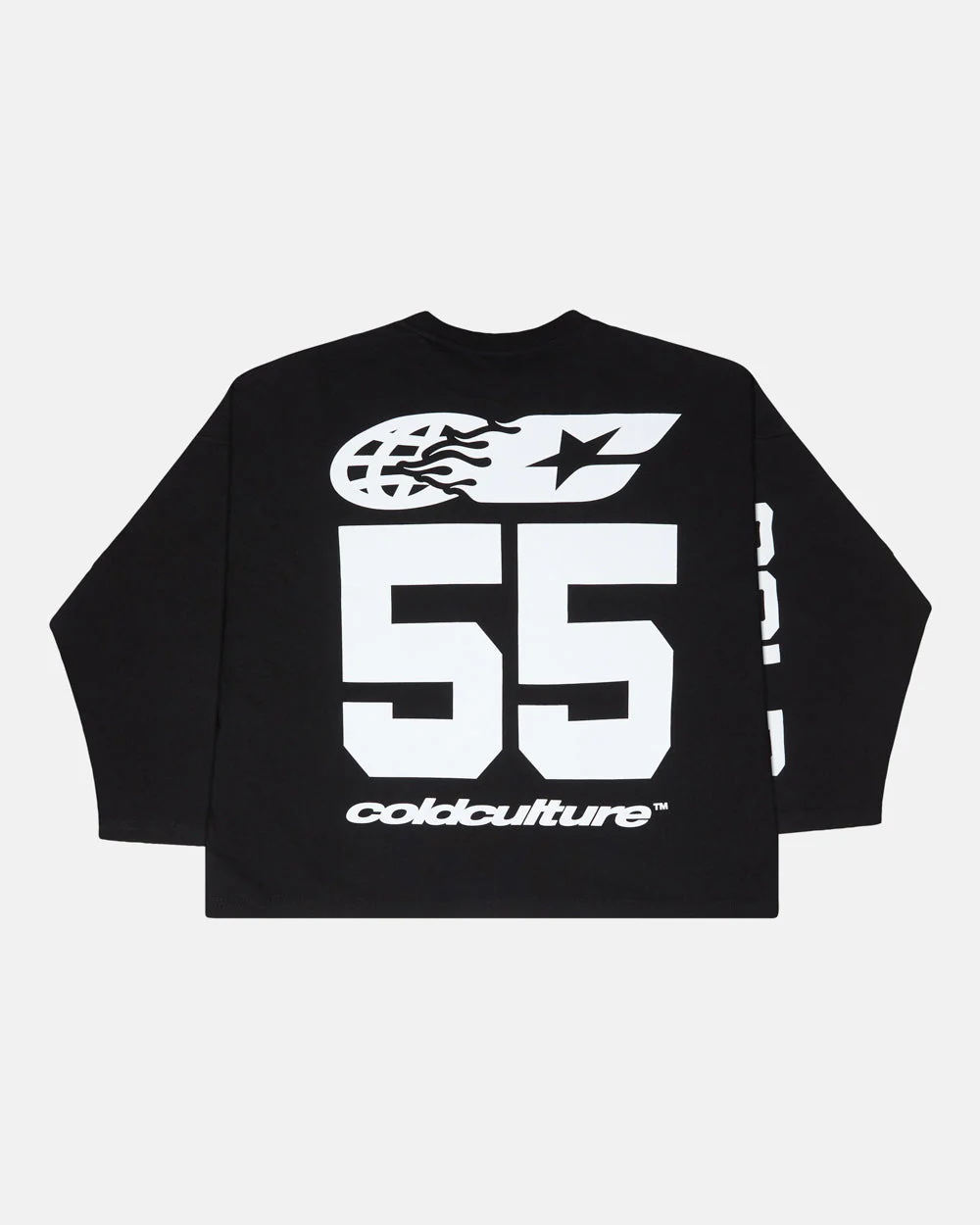 55 FLAMES LONGSLEEVE BLACK