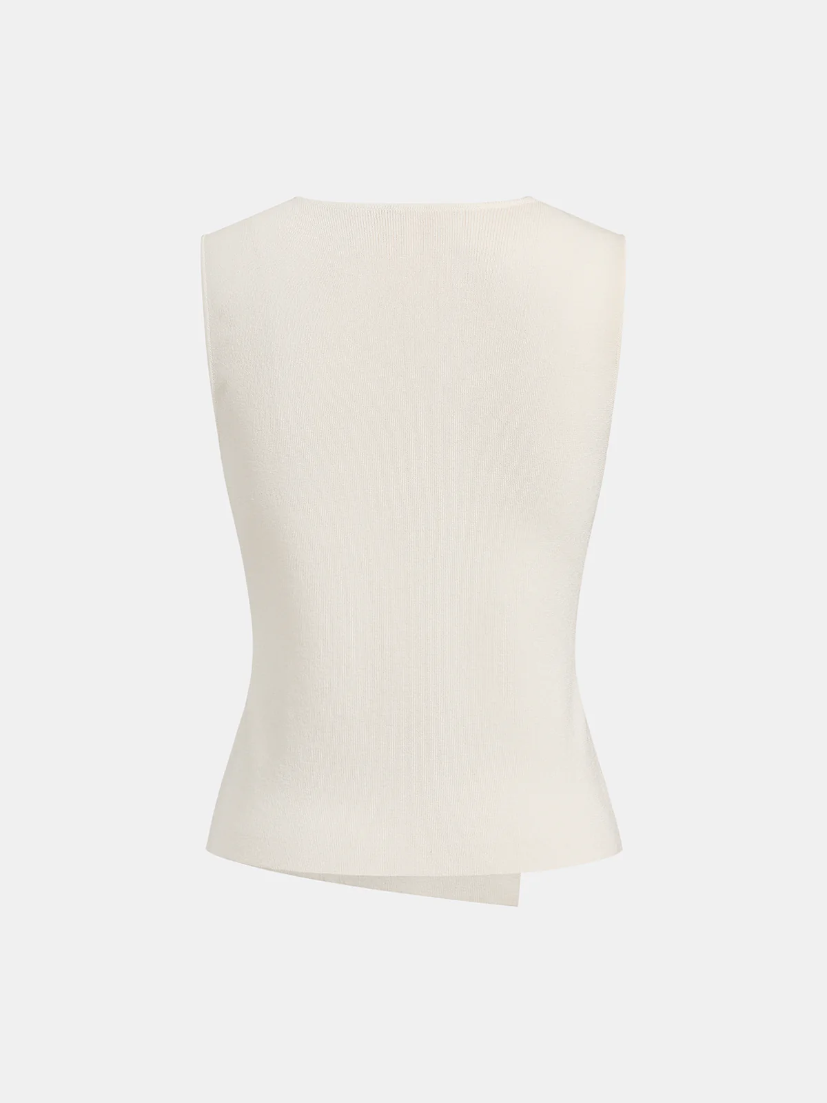 Metal Buckle Sleeveless Knit Top