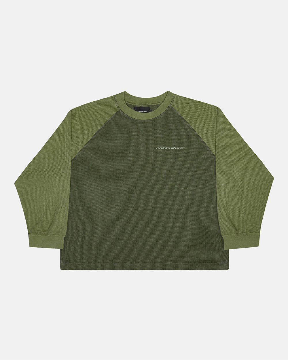 RANGLAN BICOLOR THERMAL LONGSLEEVE GREEN