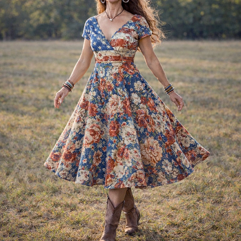 Women's 250th Anniversary Inspired Sleeveless Dress