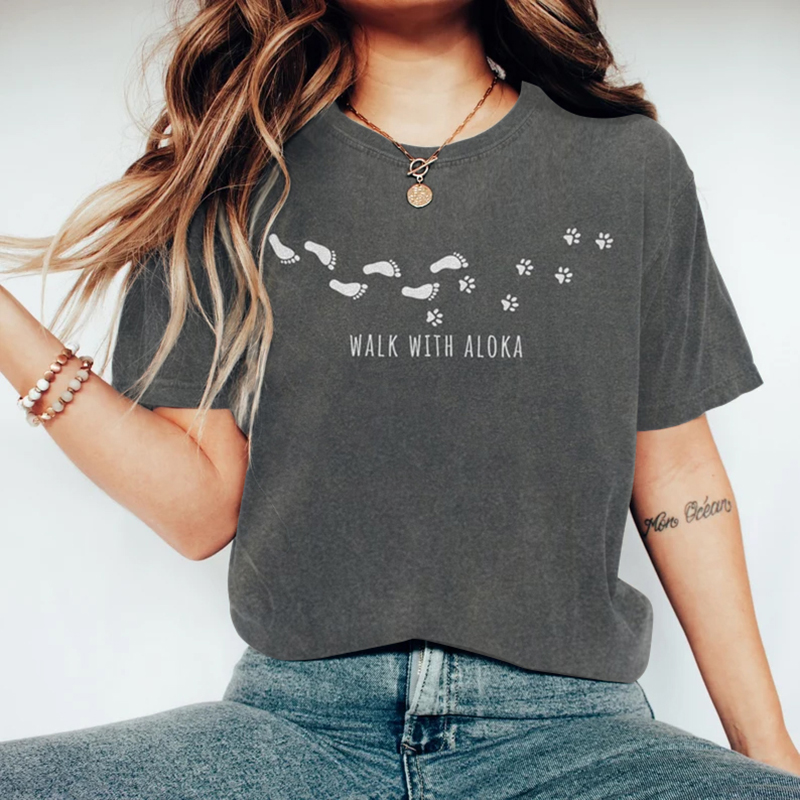 Walk With Aloka Printed Casual T-shirt