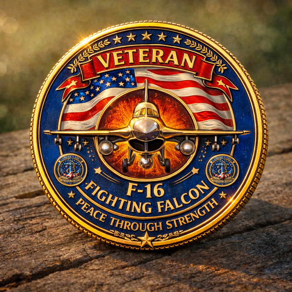 🏆Flash Sale 60% OFF - U.S. Veteran Fighting Falcon Military Coin