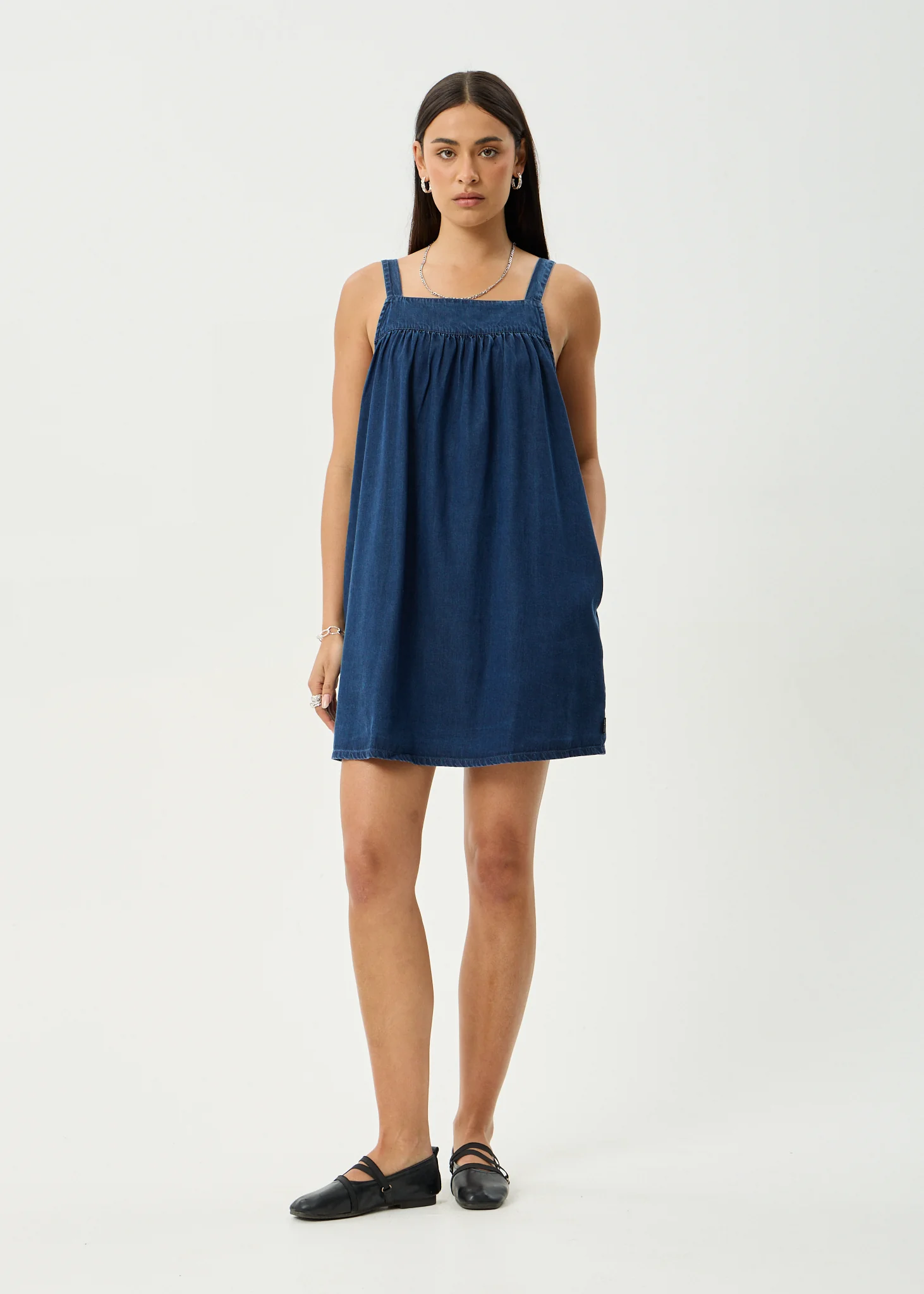 AFENDS Womens Palmer - Mini Dress - Ink