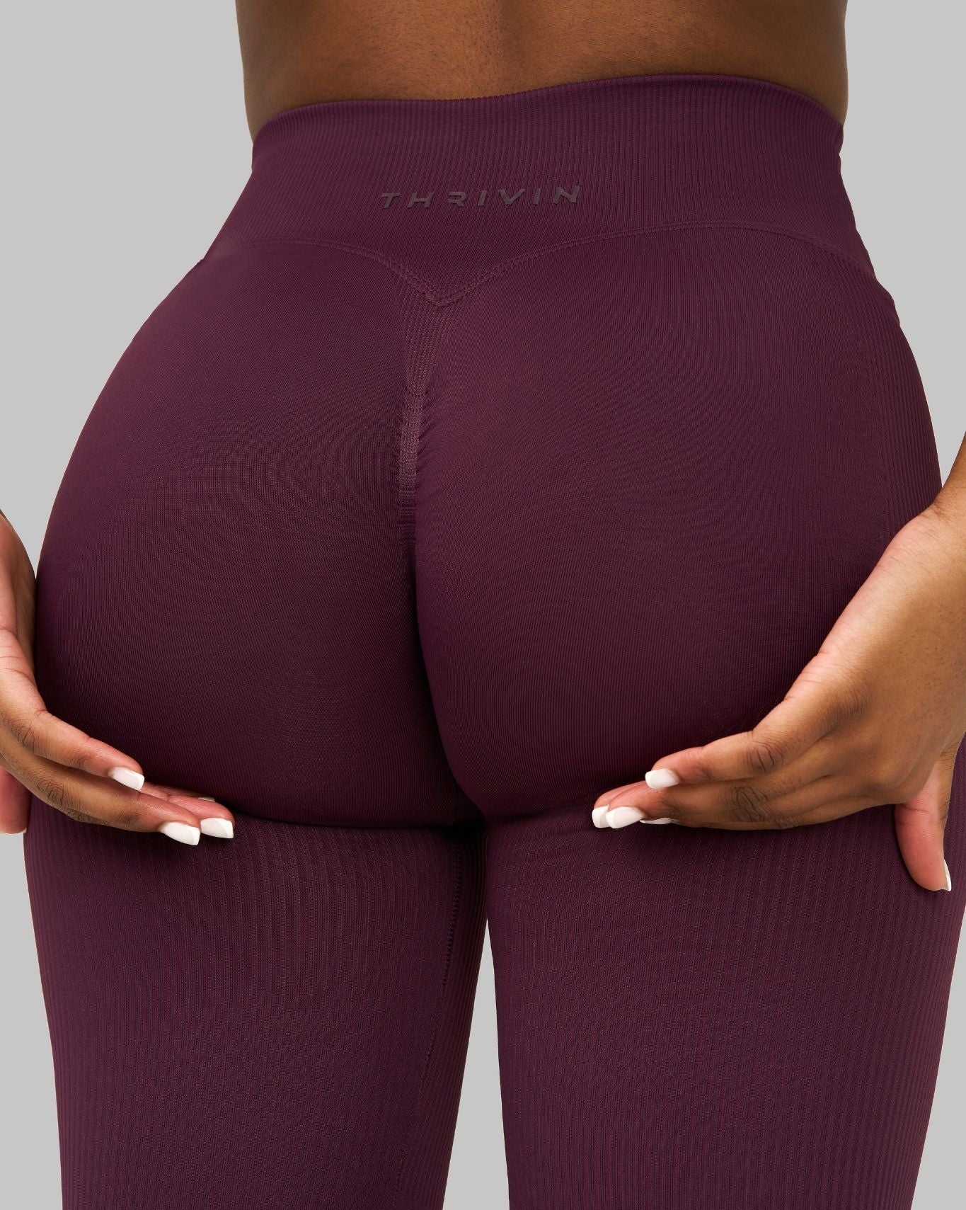 Elevate™ Sculpting Mid V-Waist Scrunch Flare | Winter Plum