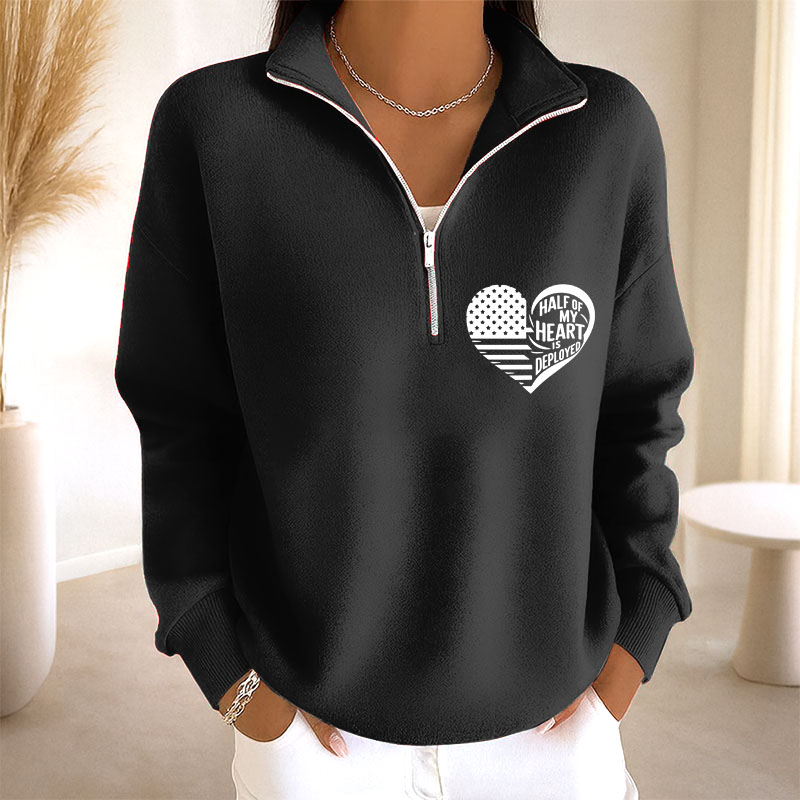 Women's Red Friday Print Casual Sweatshirt