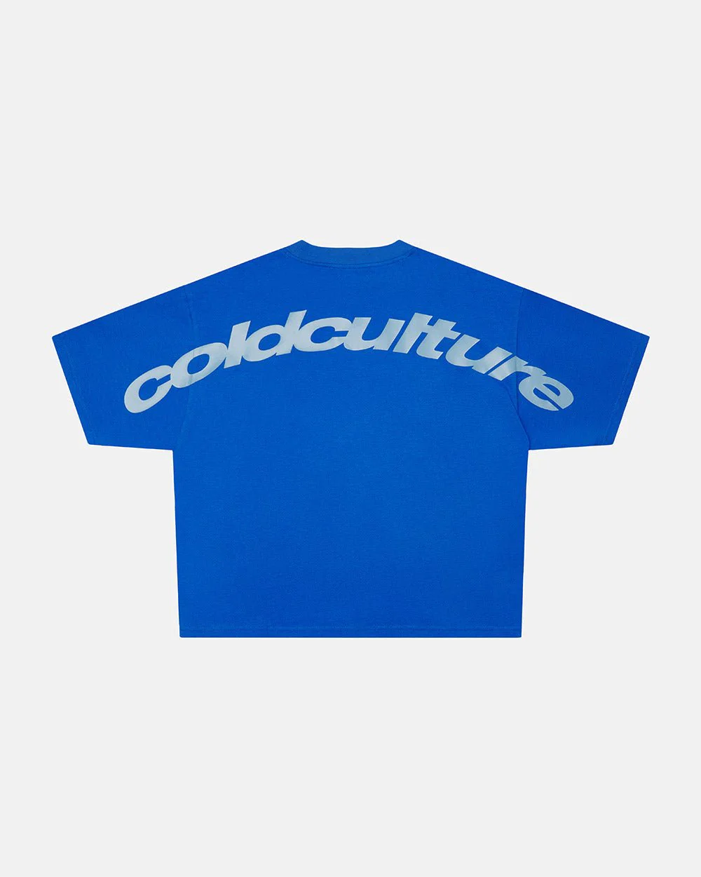 CURVED TEE BLUE