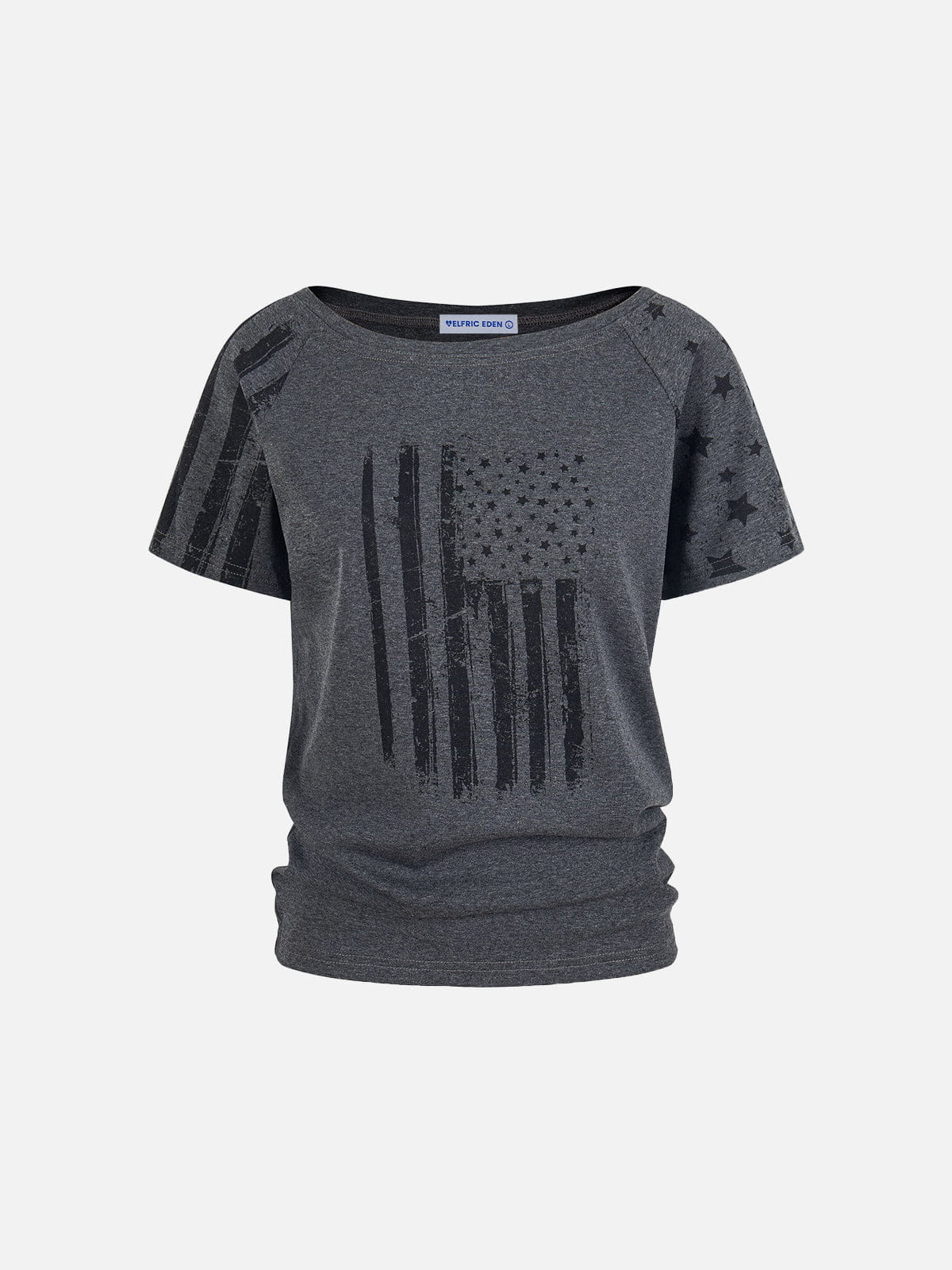 Aelfric Eden Flag Star Off-The-Shoulder Tee