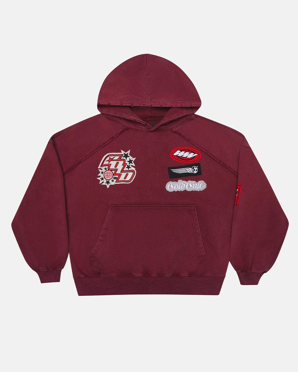 WALKER HOODIE BURGUNDY