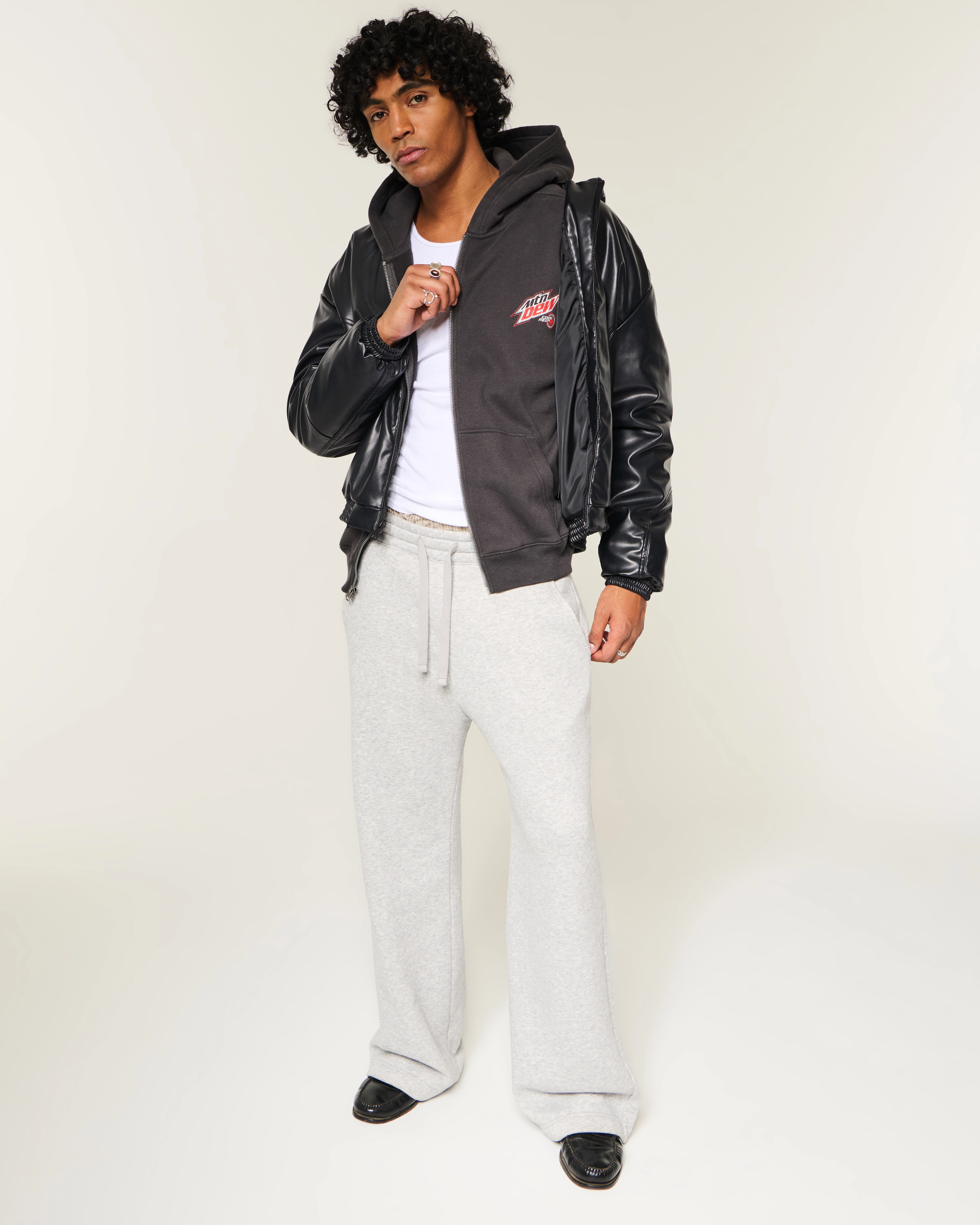 Faux Leather Skater Jacket