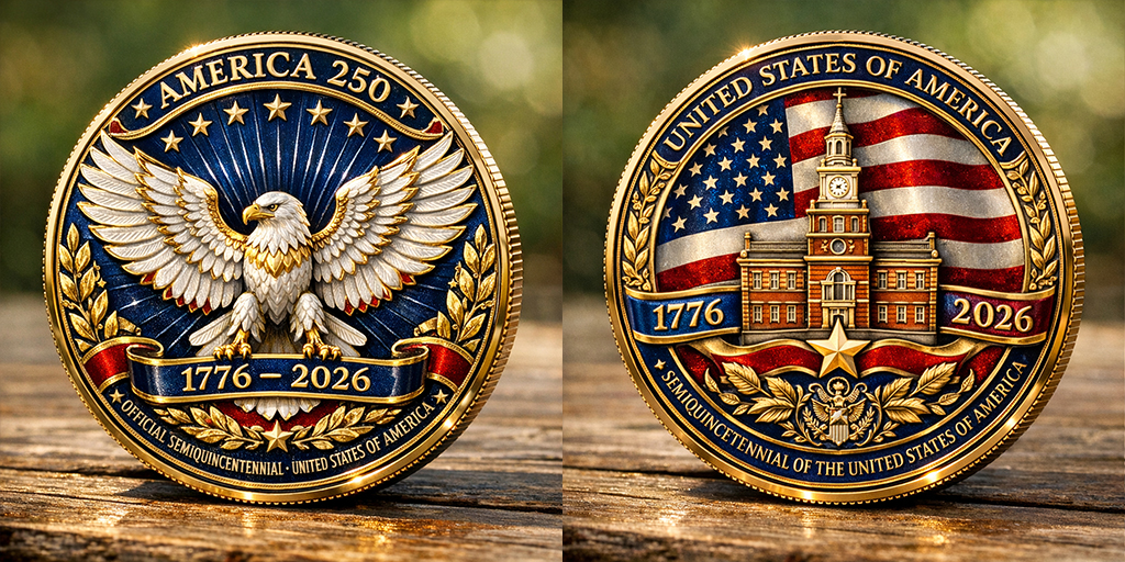 U.S. 250th Anniversary Commemorative Coin