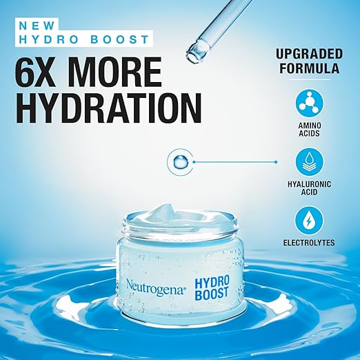 Neutrogena Hydro Boost Gel Cream with Hyaluronic Acid + Amino Acids + Electrolytes + Ceramides - For dry skin