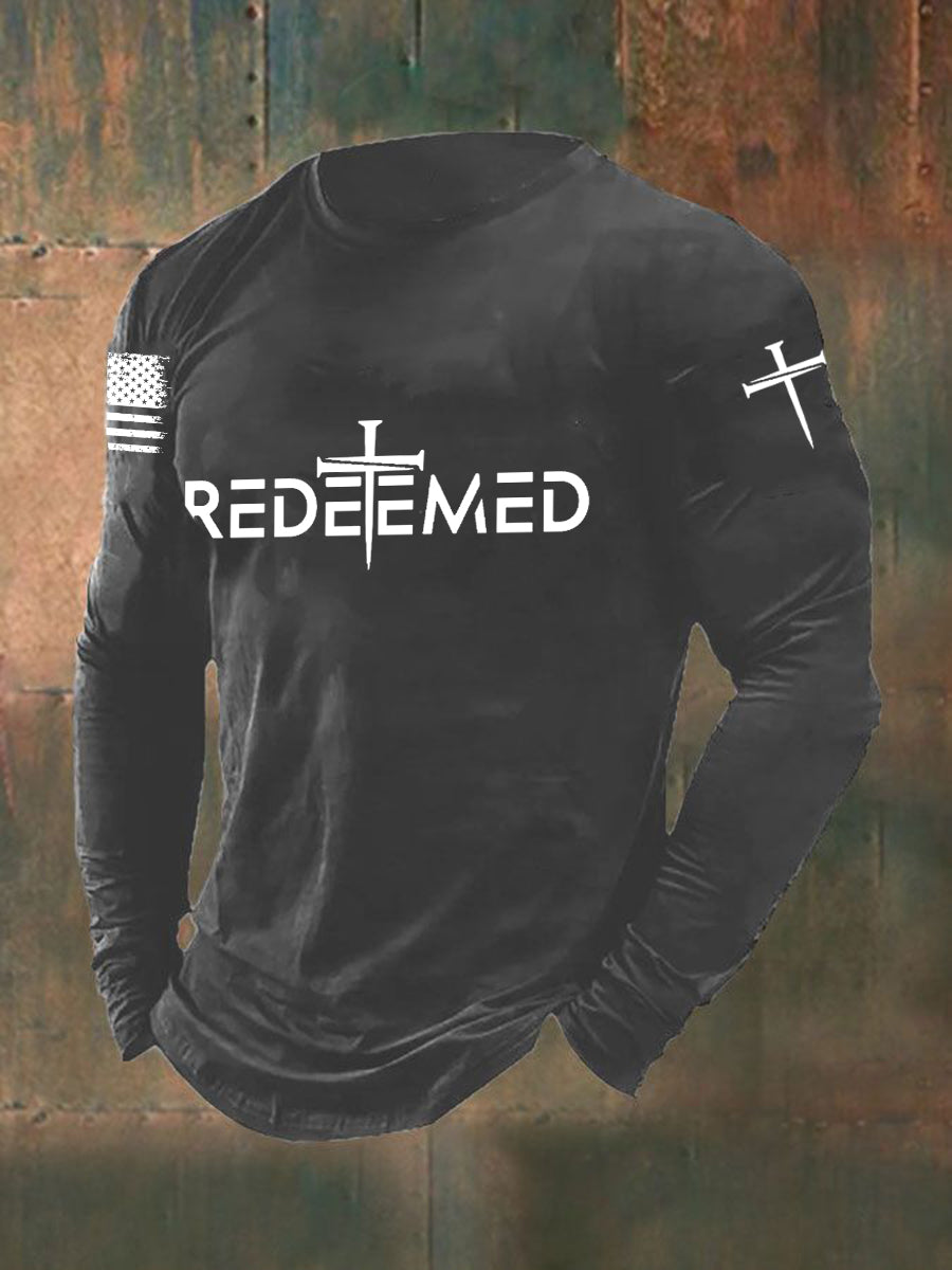 Men's Redeemed Cross Long Sleeve T-shirt