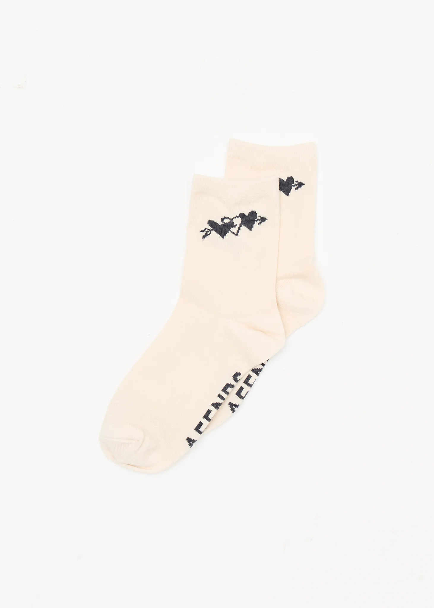 AFENDS Womens Rise - Two Pack Socks - Moonbeam / Stone Black