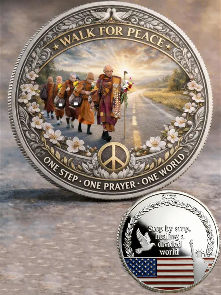 Walk For Peace Mission Journey American Commemorative Coin