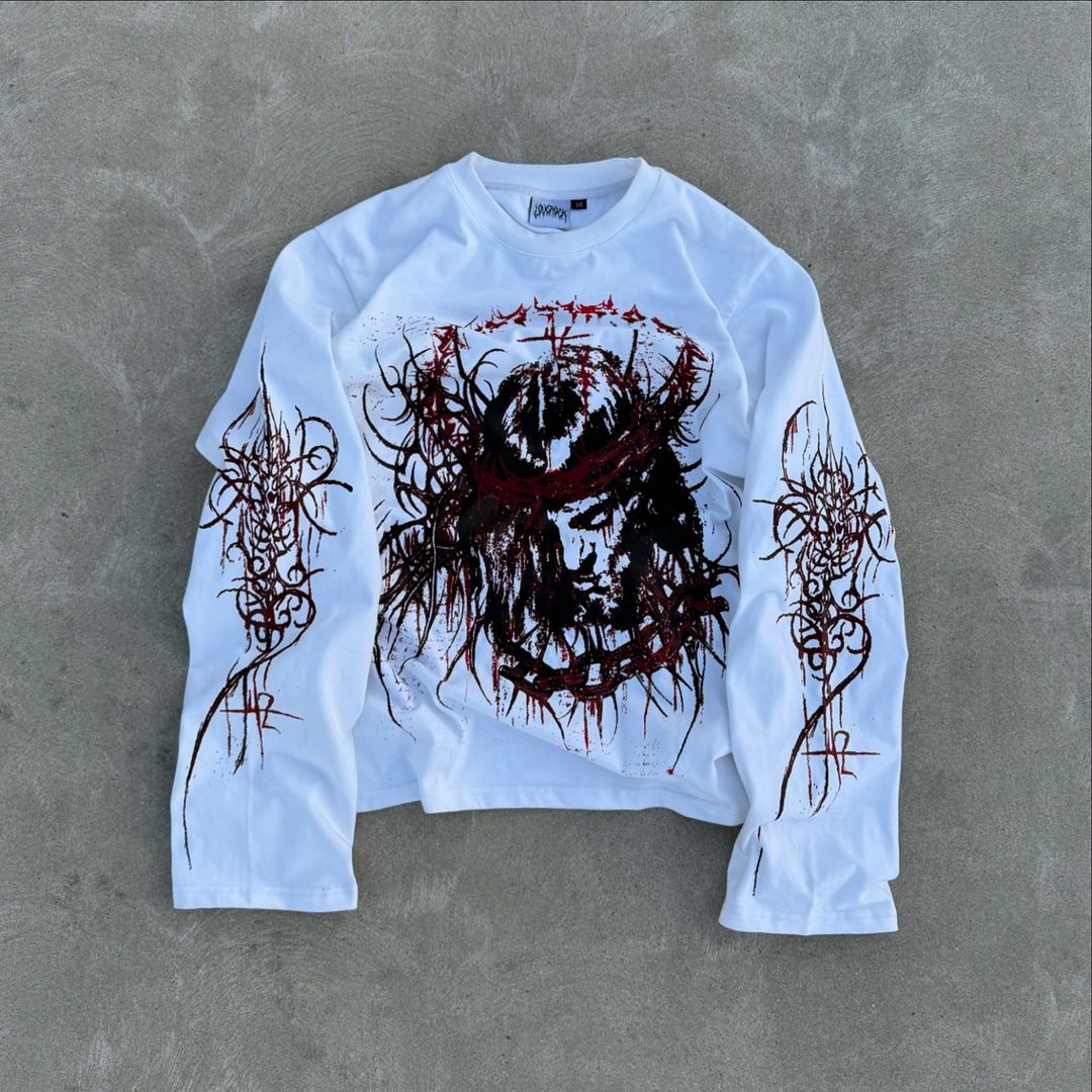 Men's Street Print Long Sleeve T-Shirt