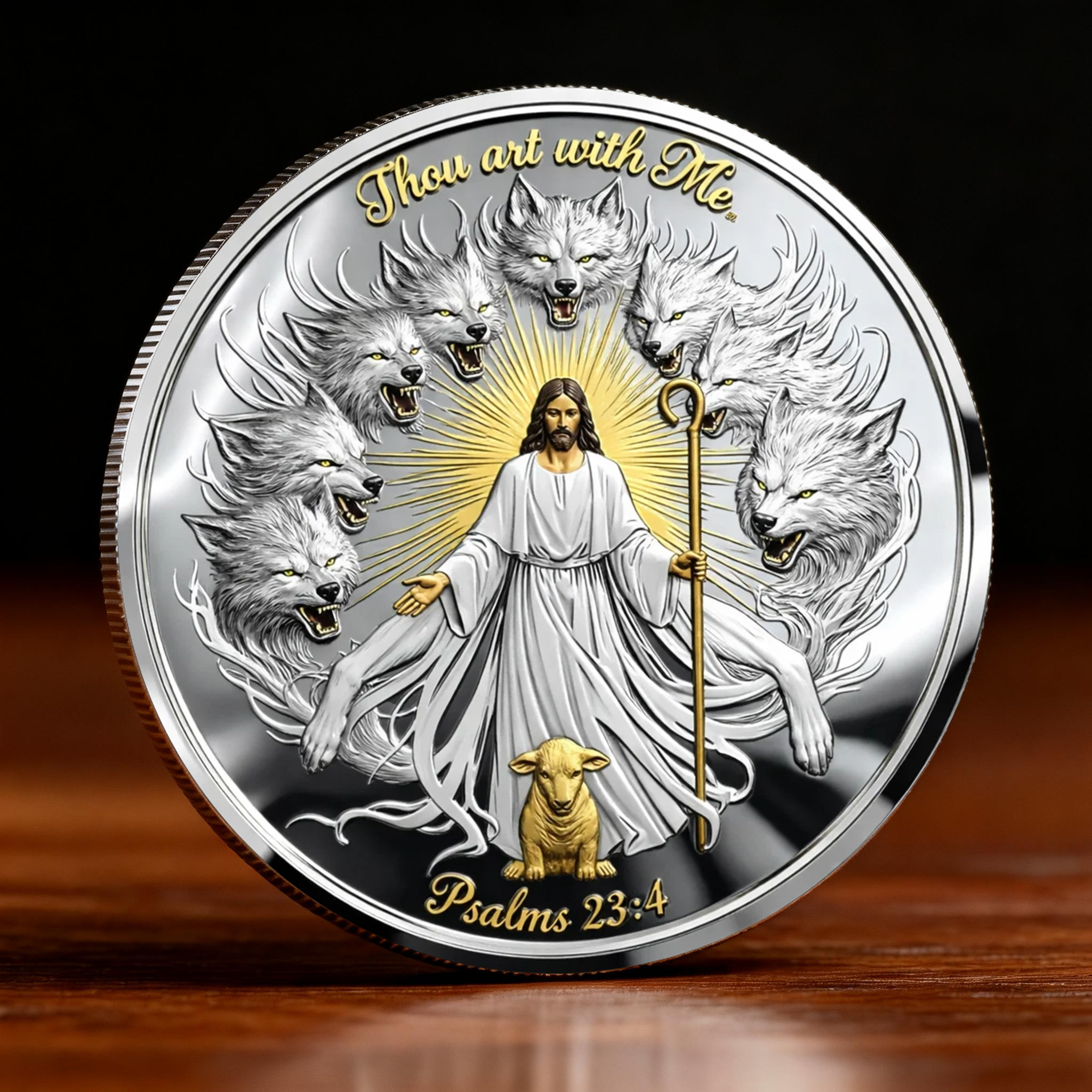 🏆Flash Sale 60% OFF - 🙏“Thou Art With Me” Faith Commemorative Coin