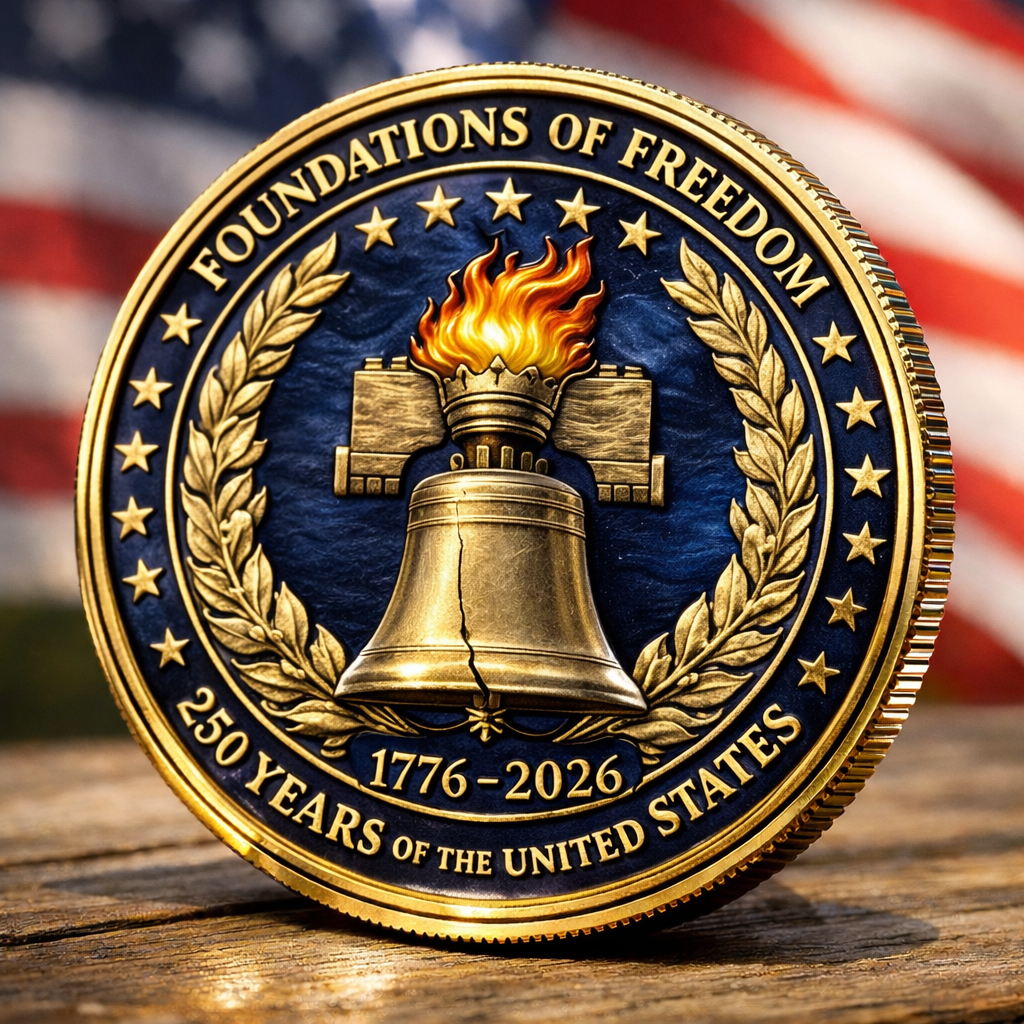 🏆Flash Sale 60% OFF - Foundations of Freedom 250th Anniversary Coin