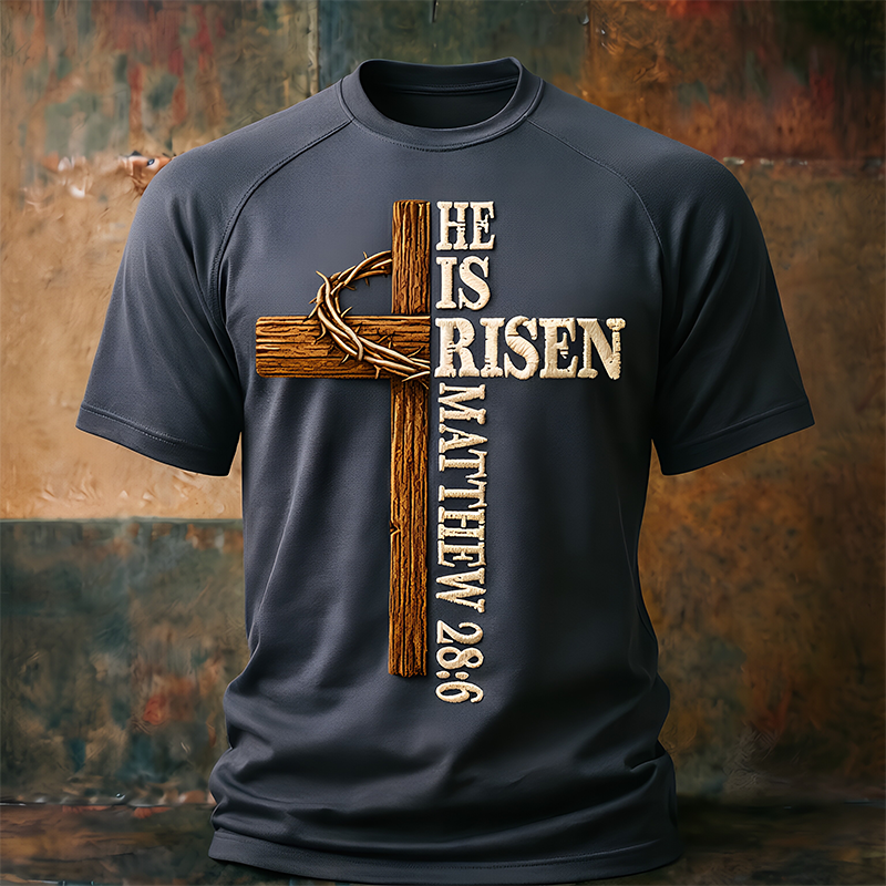 Men's Christian Faith Cross-Print T-Shirt