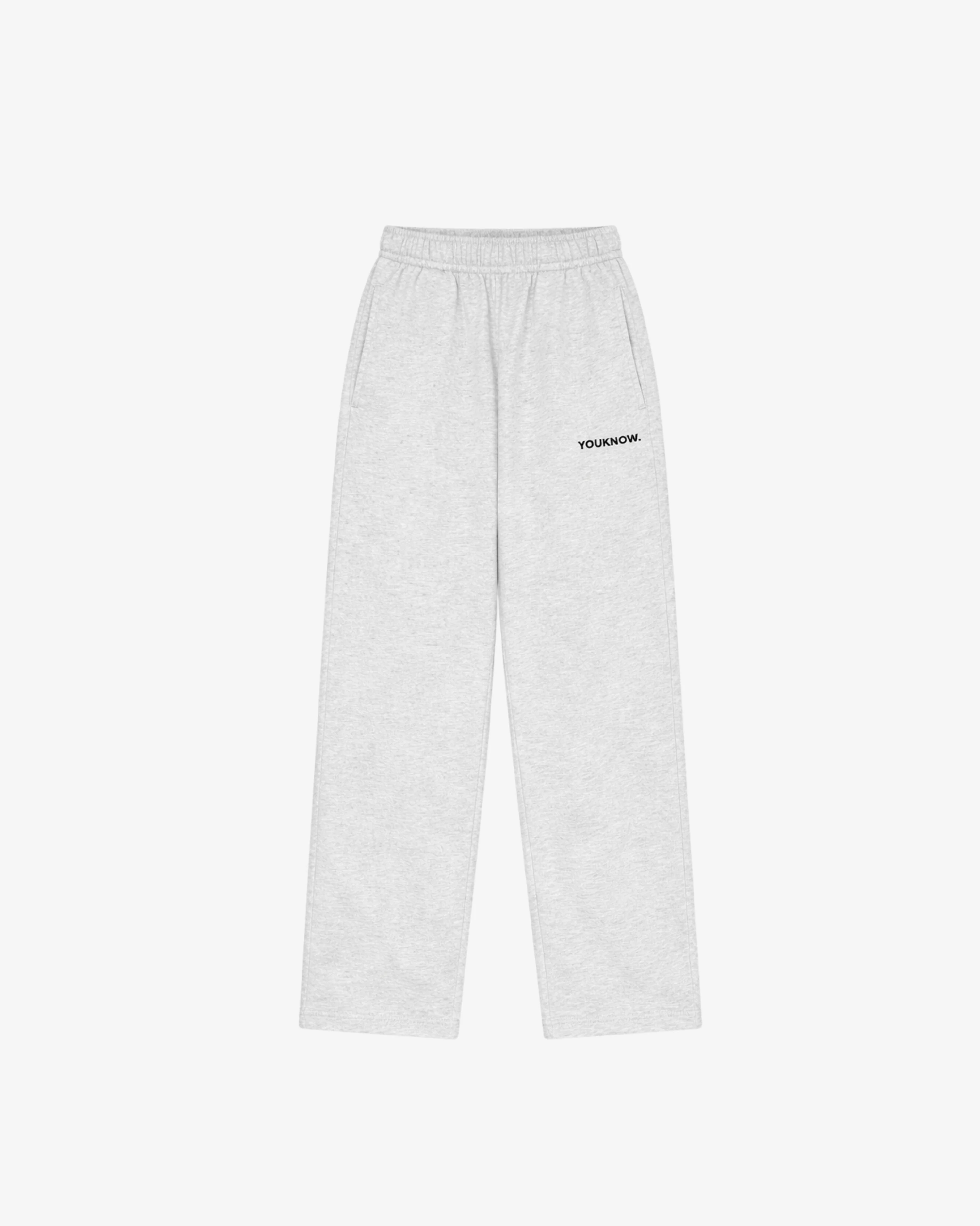 Core Wide Leg Sweatpants | White Marle