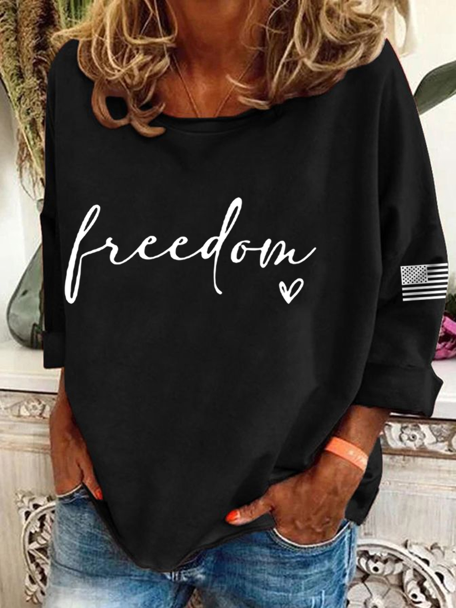 Women's Freedom Charlie Kirk Long-Sleeve Top