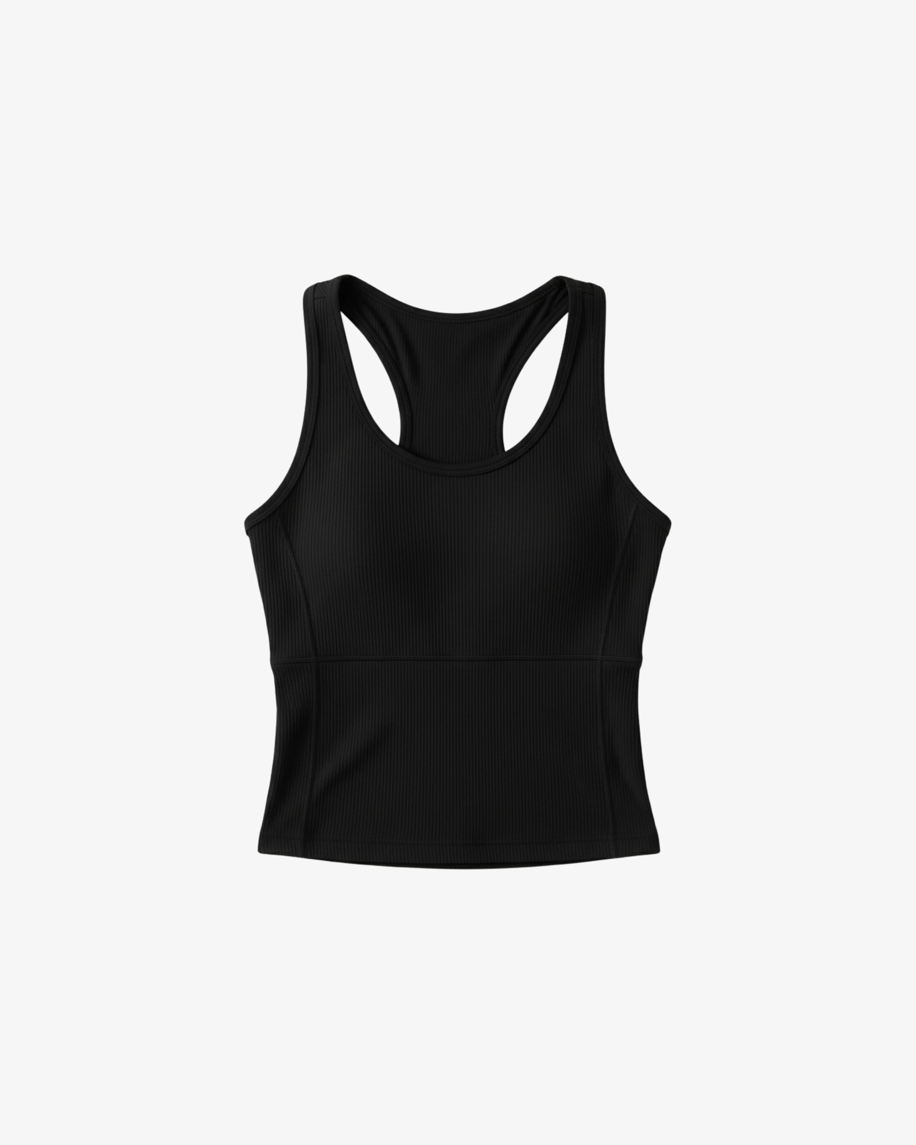YK Move Ribbed Panel Tank | Black