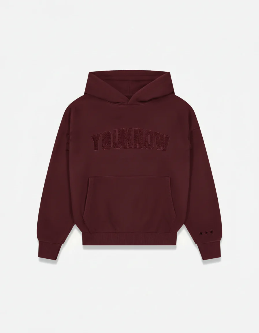 Chenille Hoodie | Burgundy