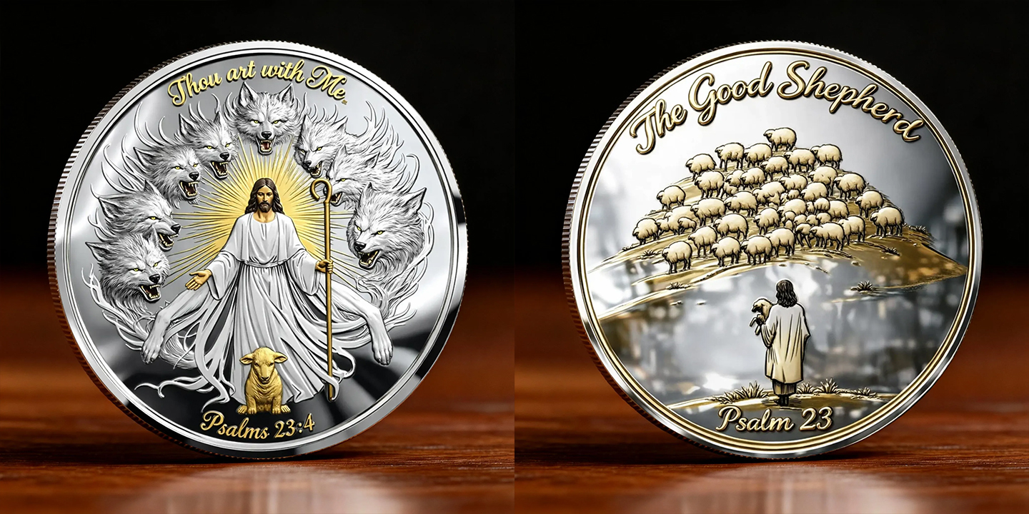 🏆New Year 60% OFF - 🙏“Thou Art With Me” Faith Commemorative Coin