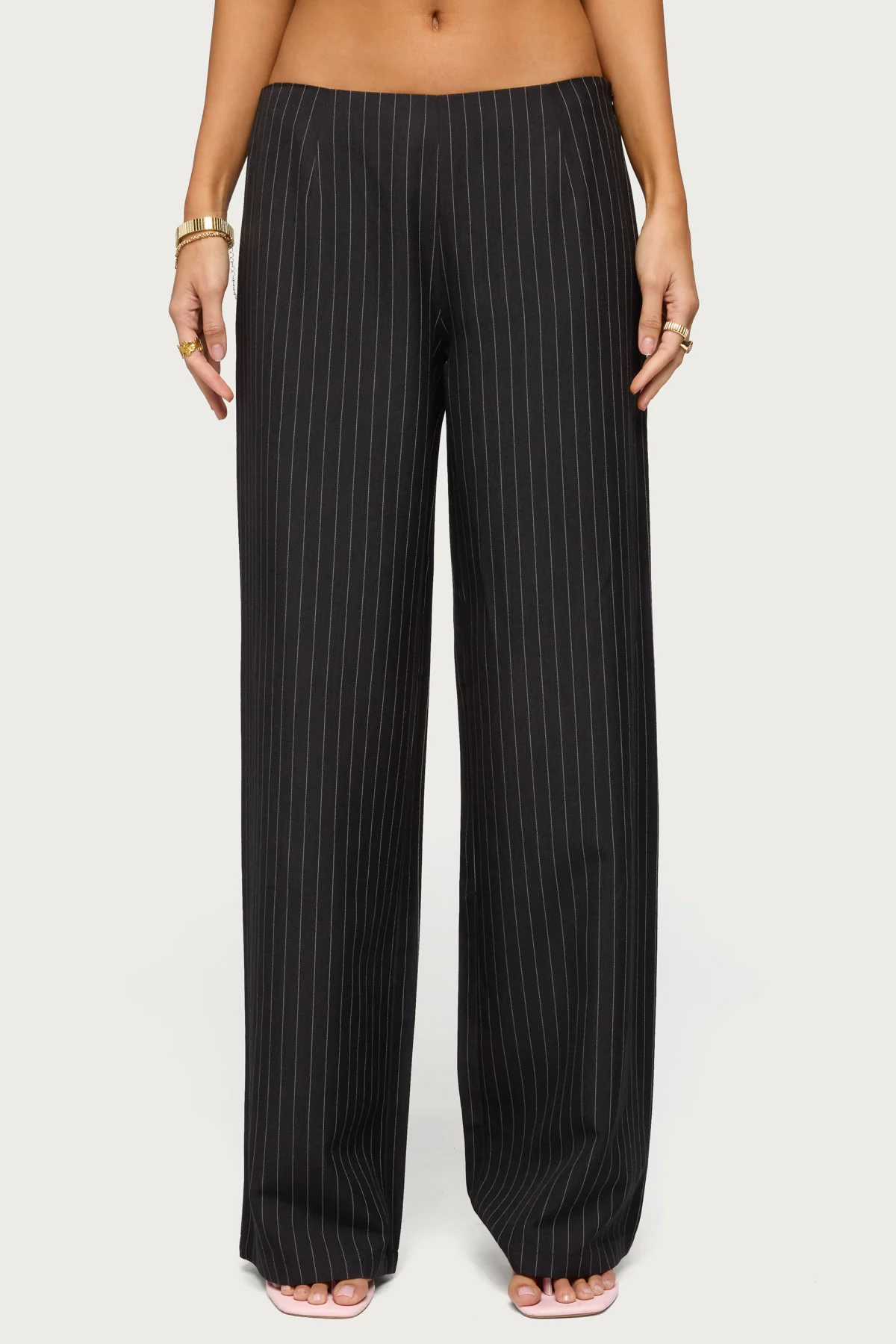 Kerie Pinstripe Low Rise Pants