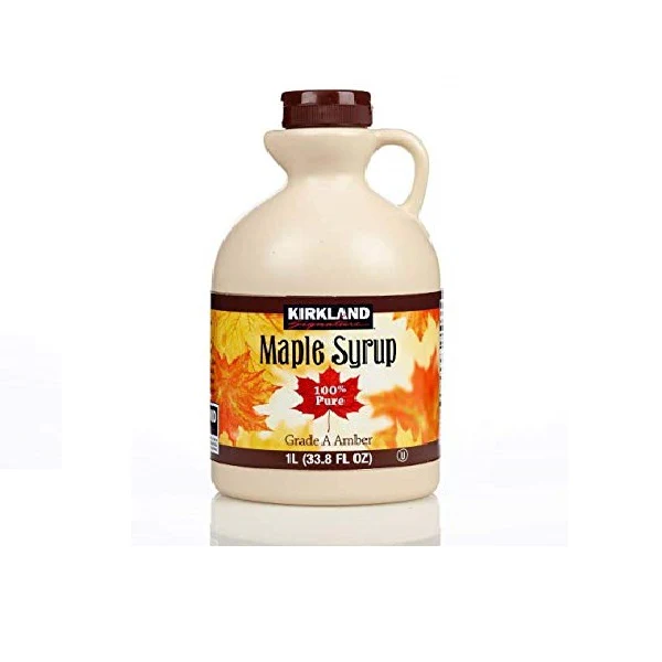 Kirkland Signature 100% Pure Maple Syrup Grade A Dark Amber - Pure Delicious Maple Syrup (1L)