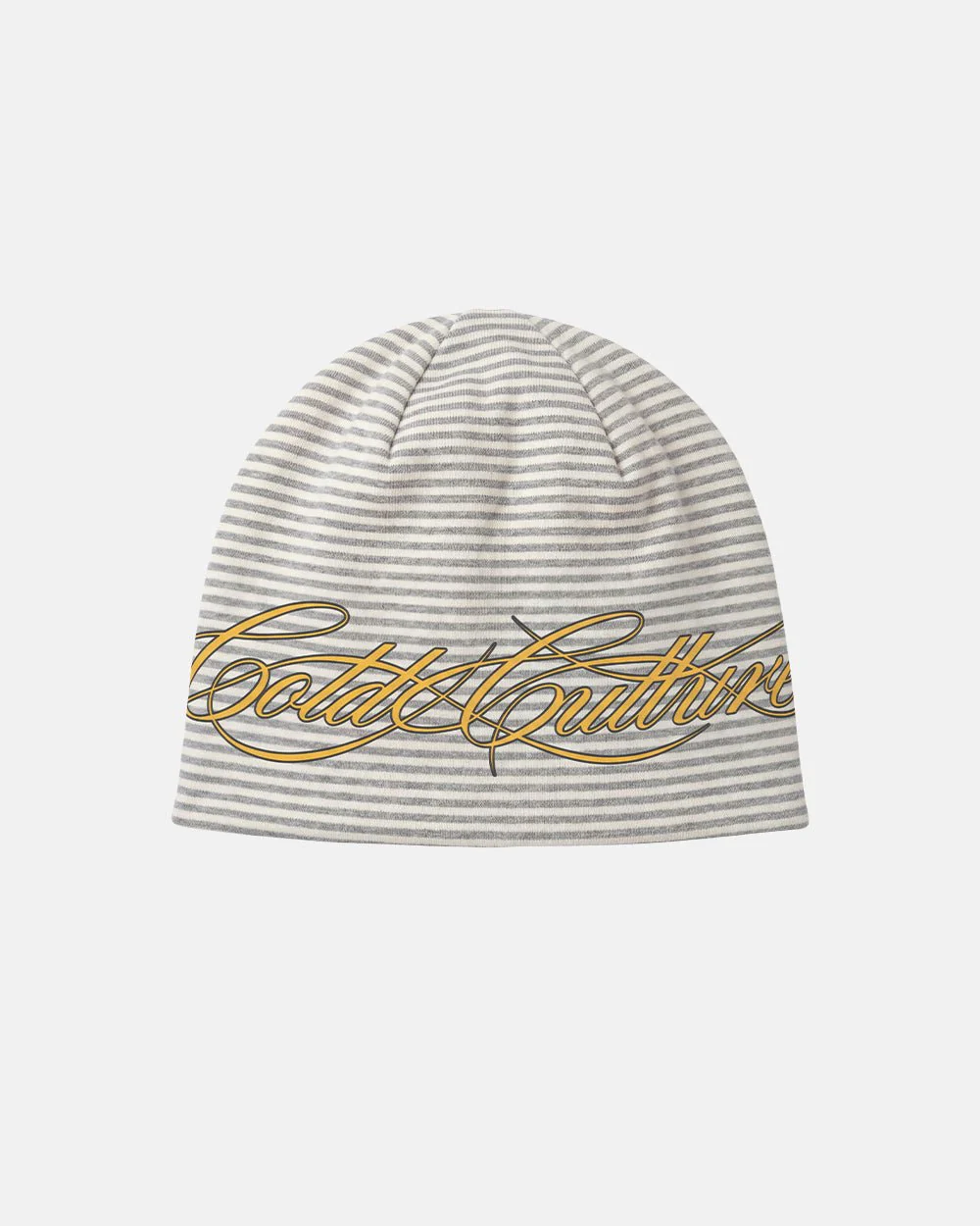 SCRIPTED STRIPES BEANIE WHITE