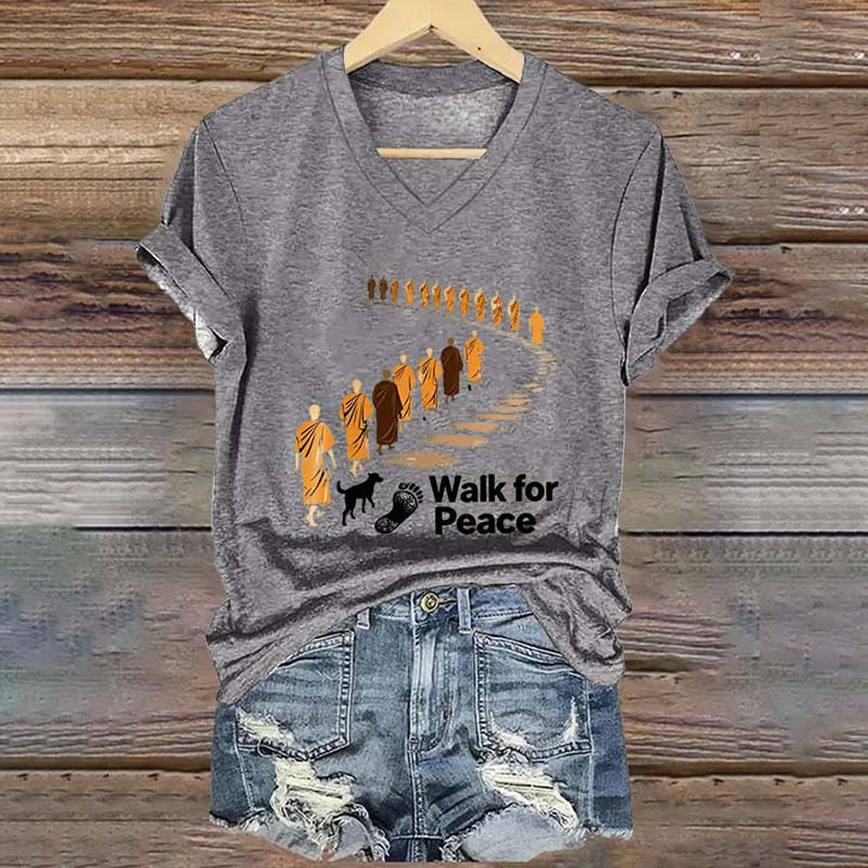 Women's Walk For Peace Art Print T-shirt