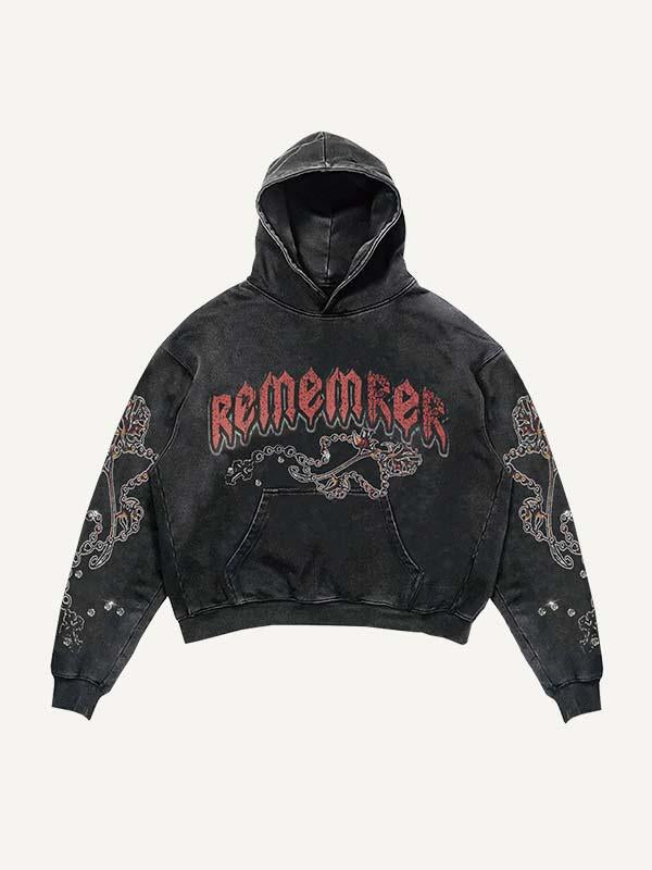 Jesus&Pray&Graphic Print Slant Pockets Hoodie