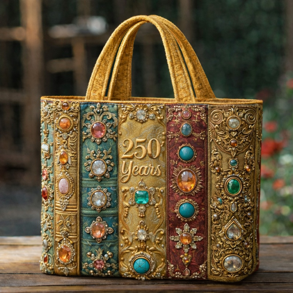 US 250th Anniversary Retro Art Casual Tote Bag