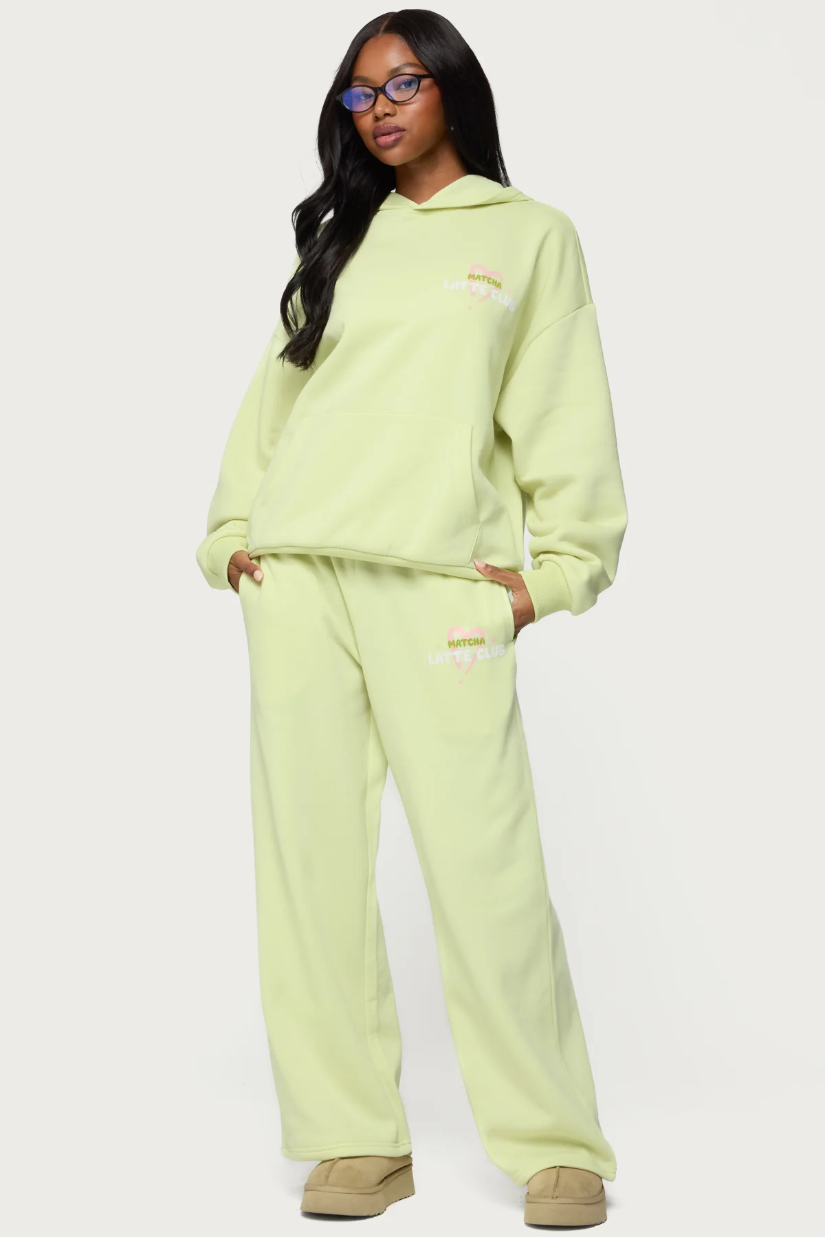 Matcha Lover Oversized Hoodie