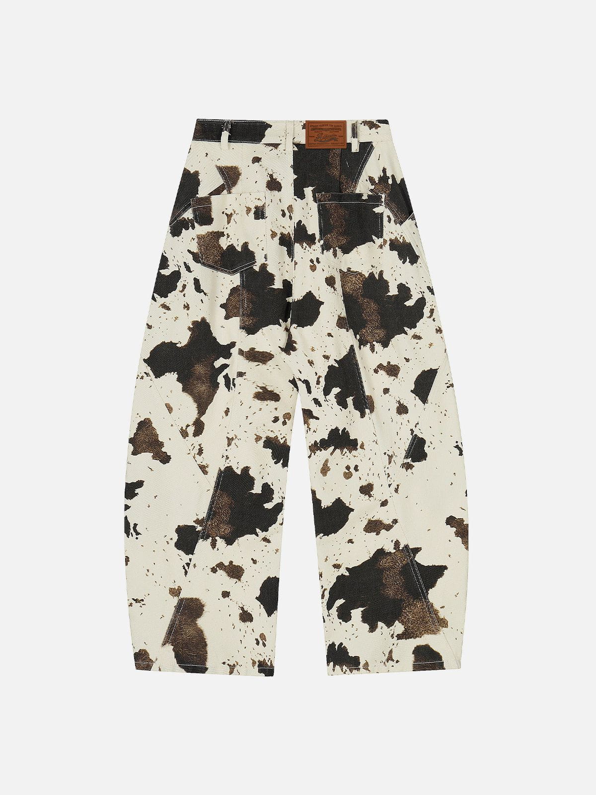 Aelfric Eden Cow Pattern Baggy Barrel Jeans