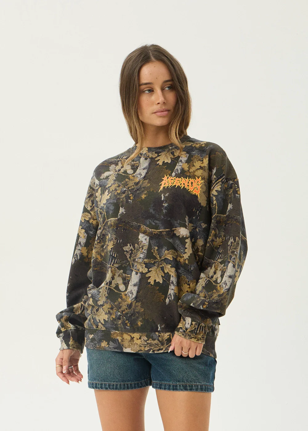 AFENDS Mens Find Me - Crew Neck - Find Me