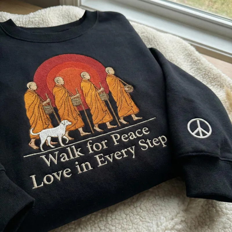 Walk For Peace Love In Every Step Women's Sweatshirt