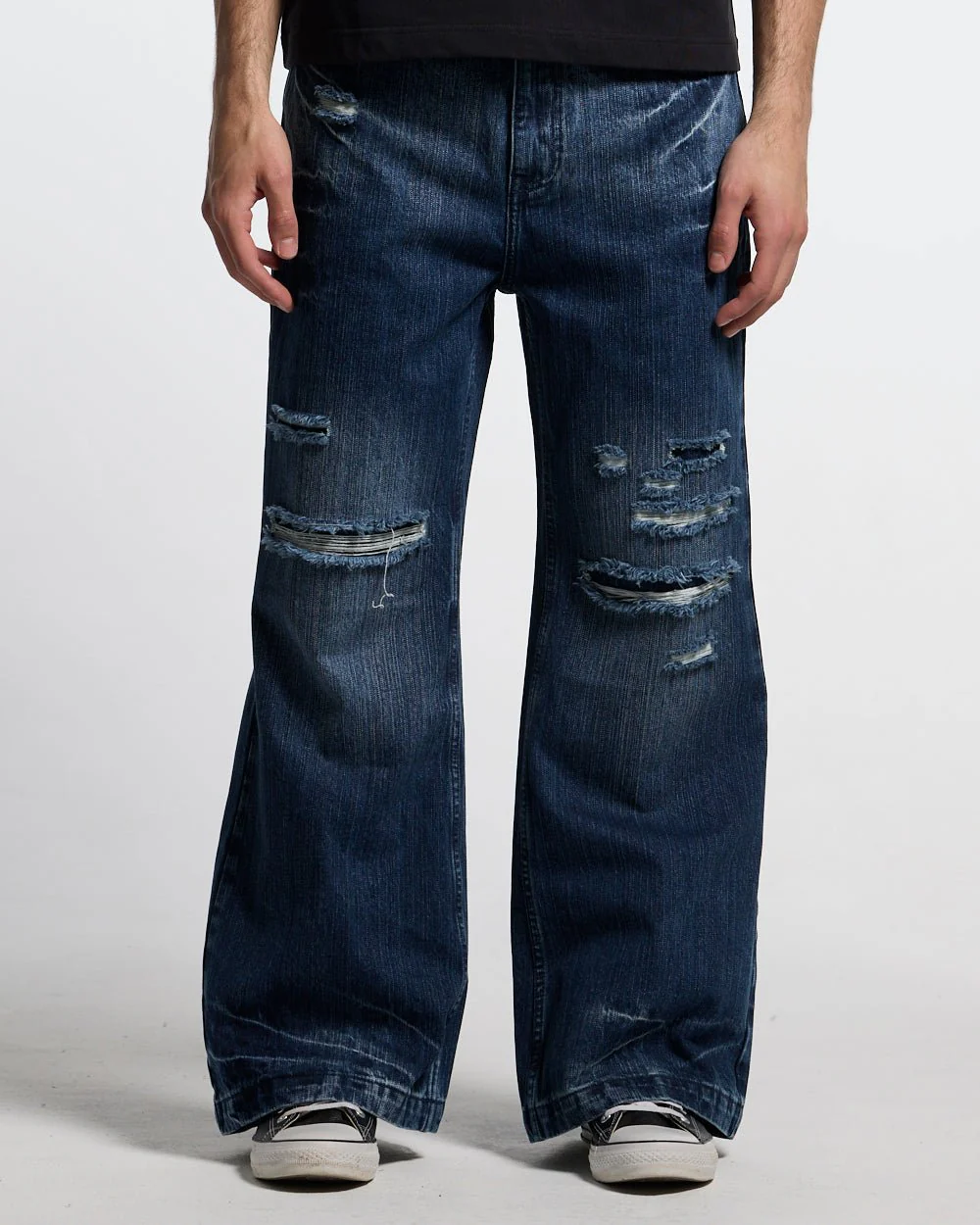 D-STRESSED V3 PANTS WASHED DENIM